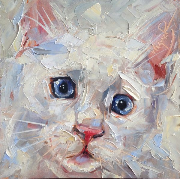 Кот мастихином