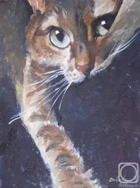 Котята маслом на холсте