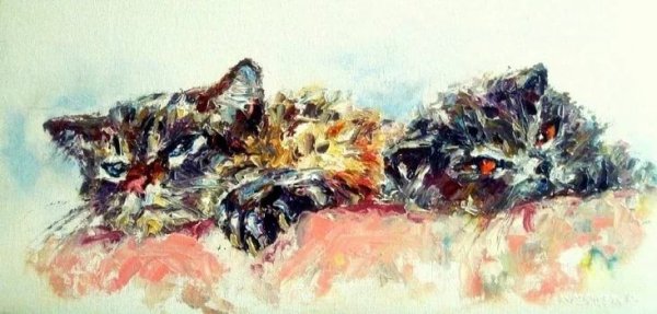 Куница мастихином