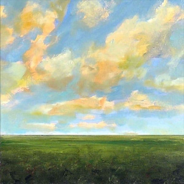 Солнечное небо живопись