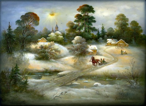 Федоскинская лаковая живопись