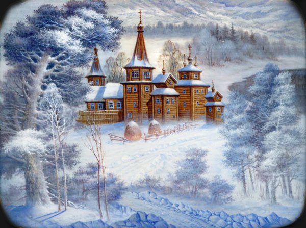 Лаковая миниатюра Федоскино тройка