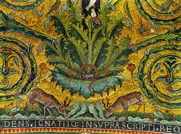 Базилика Сан Клементе мозаики Древо