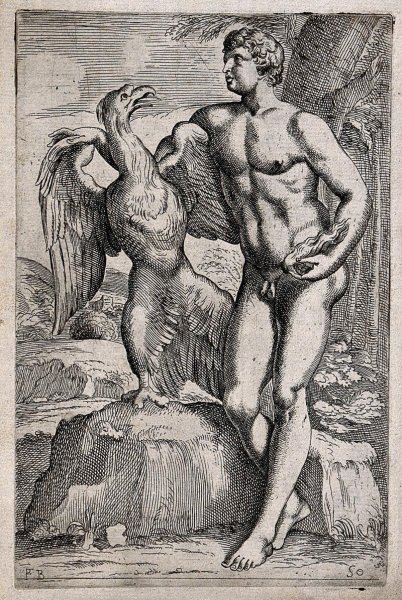 Ганимед, спящий в объятиях Зевса