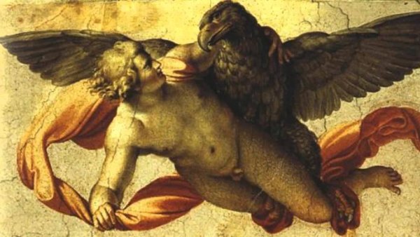 Зевс похищает Ганимеда