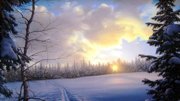 Зимние пейзажи/художник Сычев Алексей Владимирович