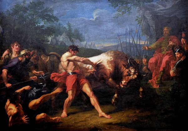 Григорий Угрюмов. Испытание силы Яна Усмаря 1796 (1797?)