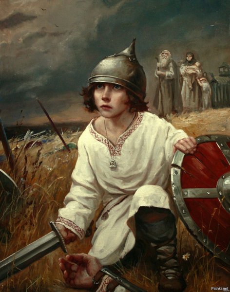 Последний защитник картина Андрея Шишкина