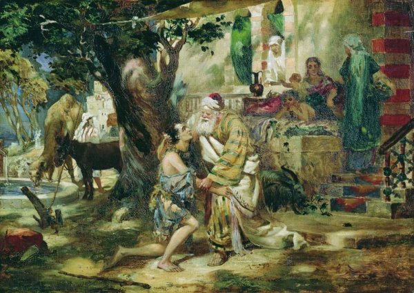 Рембрандт Возвращение блудного сына гравюра