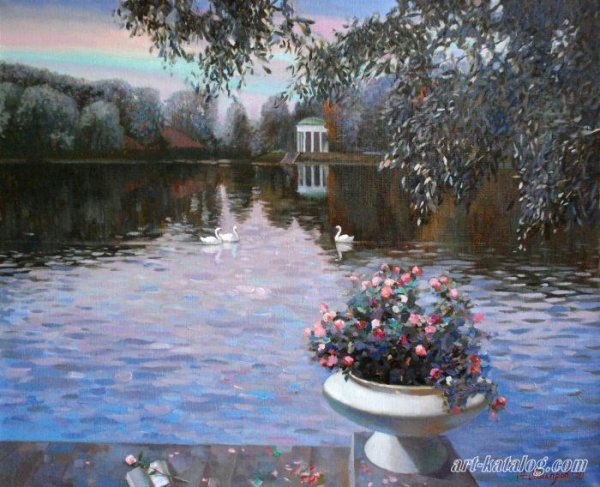 Картины масляной пастелью Джон Эллиот.