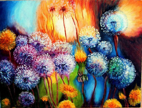 Брусчатка маслом картина