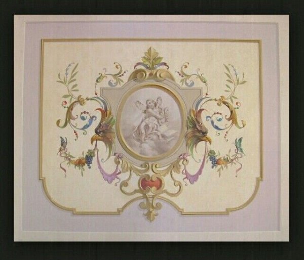 Альфрейная живопись рококо