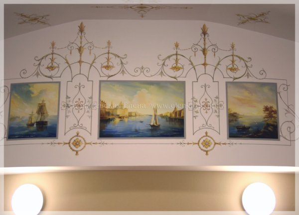 Альфрейная роспись парк Зодчий