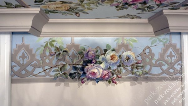 Альфрейная роспись гризайль