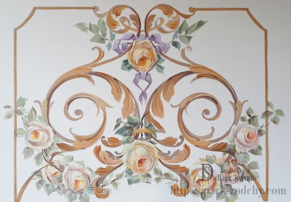 Альфрейная роспись стен во Франции