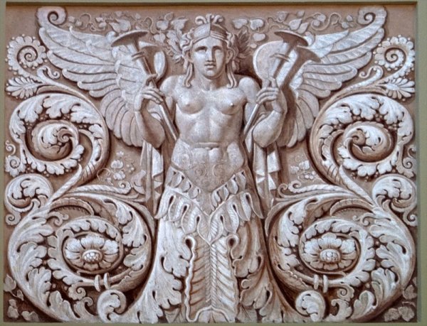 Альфрейная живопись гризайль