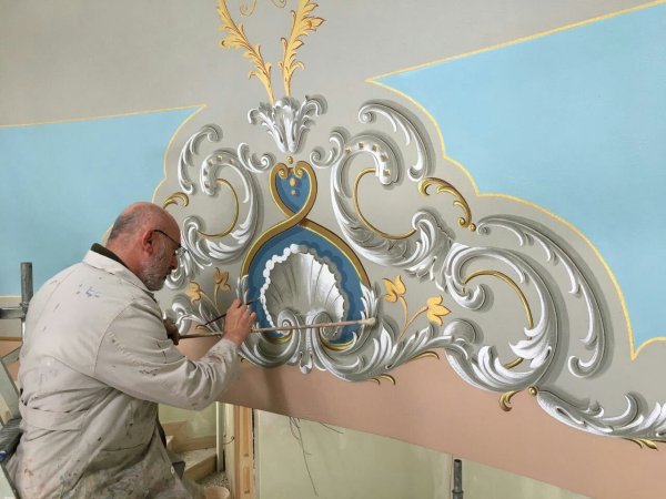 Орнамент для альфрейная роспись техника