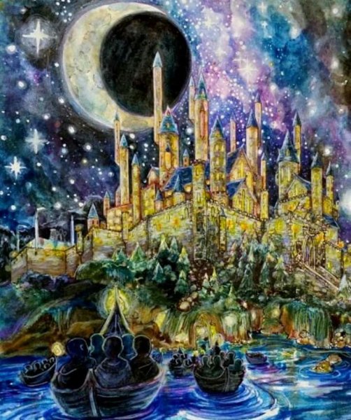 Гарри Поттер Гринготтс акварель