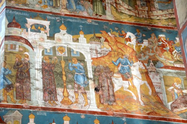 Фрески храма Николы мокрого в Ярославле