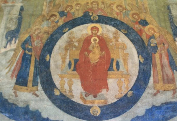 Фреска церкви Иоанна Предтечи в Ярославле 1694 1695