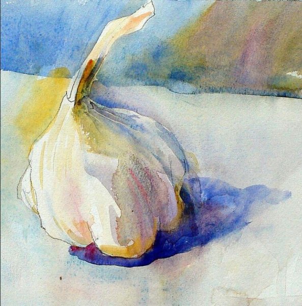 Акварельный Этюд «на морском дне»