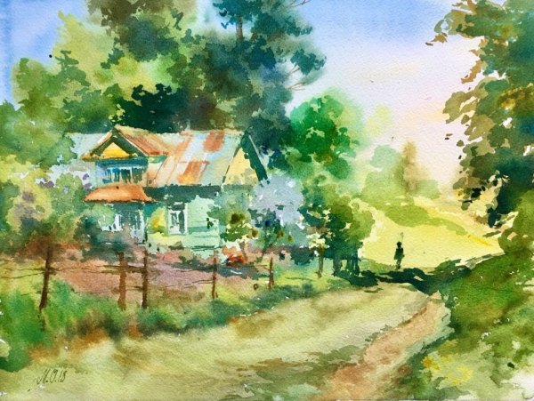 Художник Марина Орлюк картины акварелью