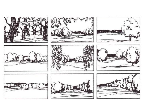 Композиционные схемы пейзажа