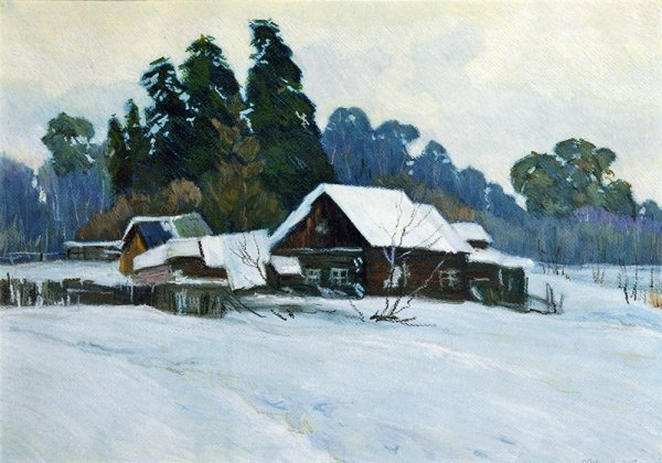 Этюды гуашью пейзажи