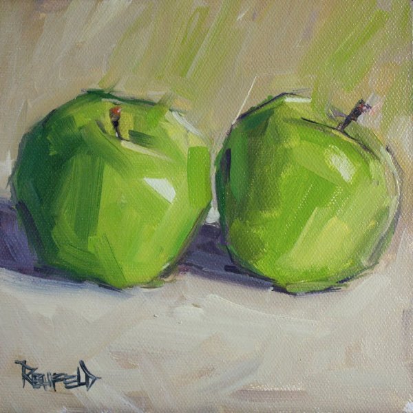 Академическая живопись яблоки этюды
