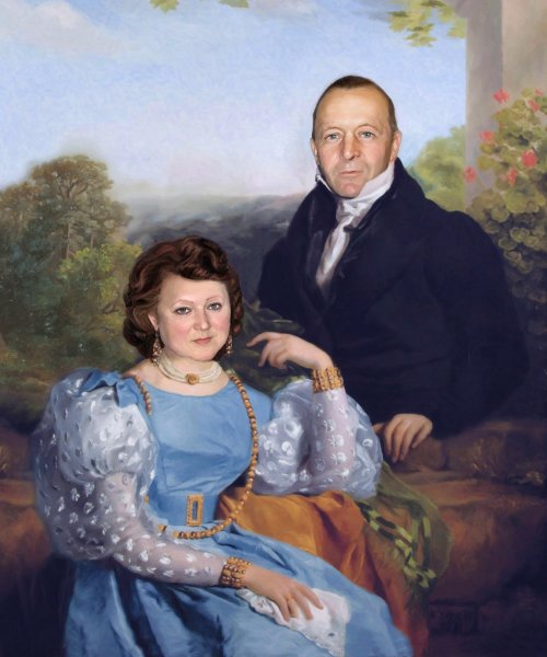 Групповой портрет семьи герцога Йозефа Саксен