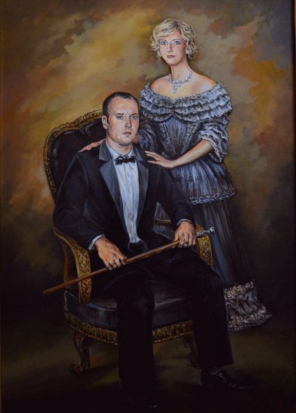 Семейный портрет в стиле 19 века