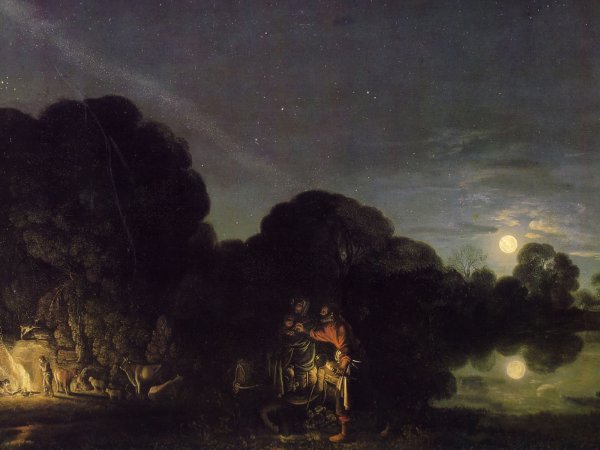 Адам Эльсхеймер бегство в Египет