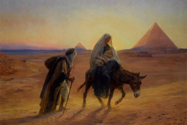 Иосиф и Мария бегство в Египет