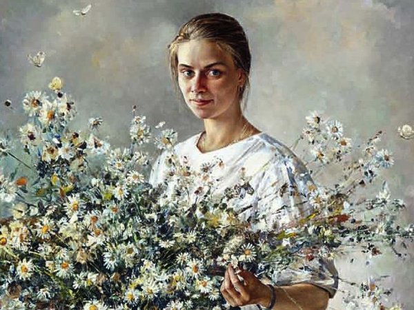 Василий Нестеренко художник женские портреты