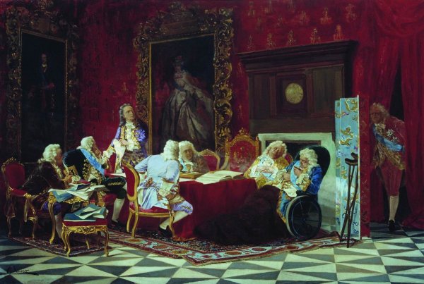 Якоби Волынский на заседании кабинета министров