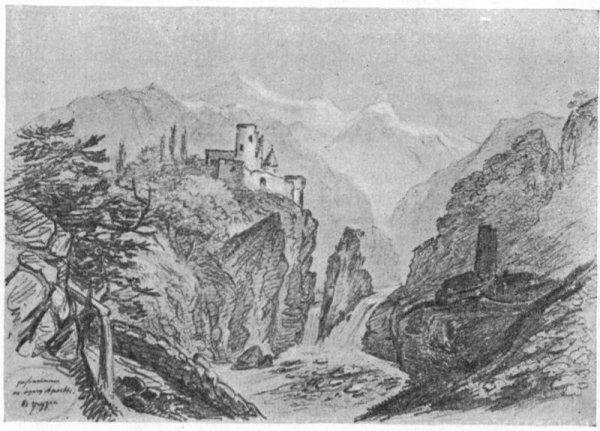 Дарьяльское ущелье Лермонтов