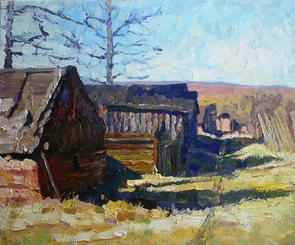 Этюды маслом пейзаж