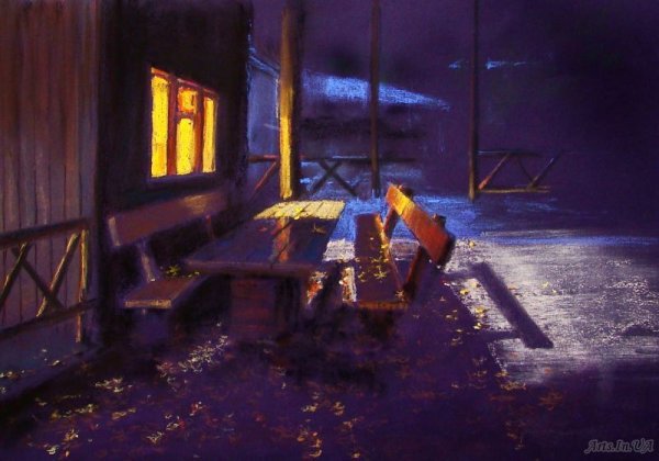 Художник Елена Юшина. Дождь