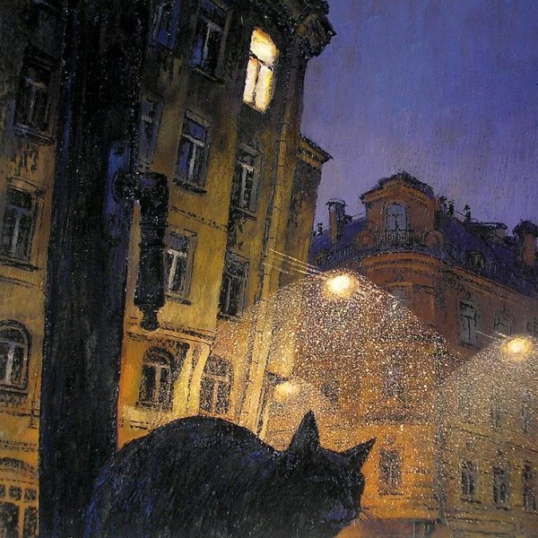 Художник Елена Юшина. Дождь