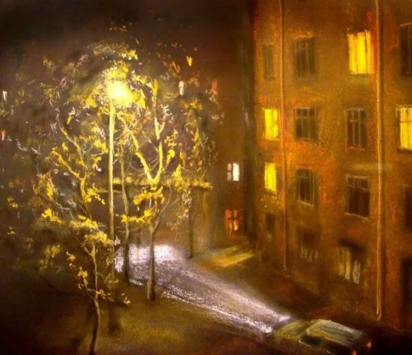 Ночные окна иллюстрации