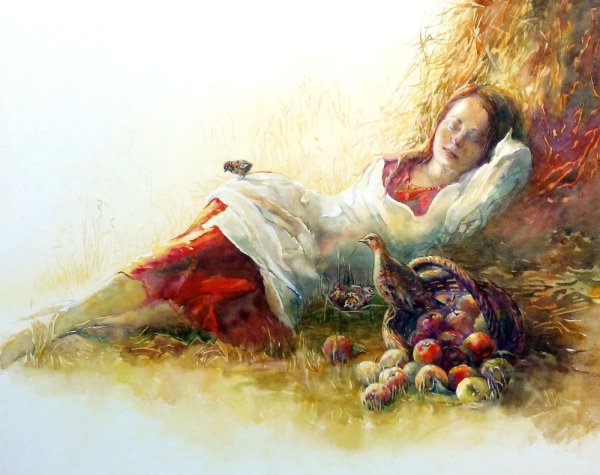 Ольга Новицкая акварели пейзаж