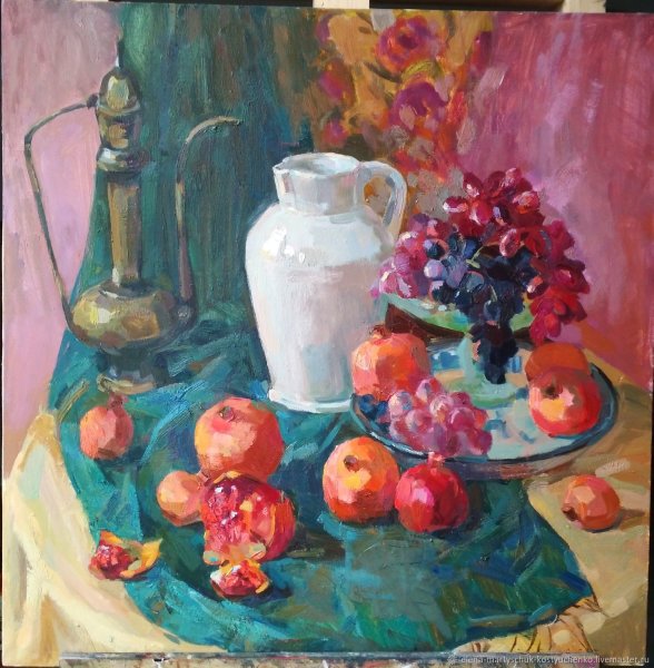 Репинка натюрморт темперой