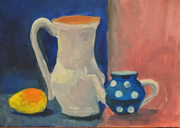 Кувшин гуашью