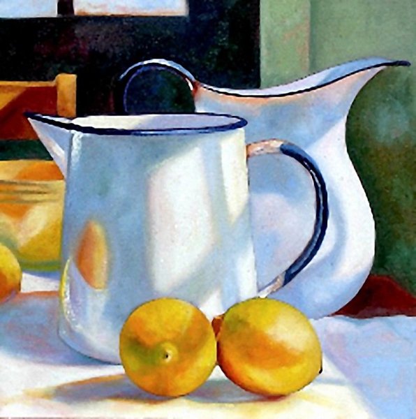 Белый предмет акварелью