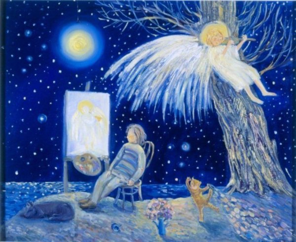 Художница Ольга Величко ангелы