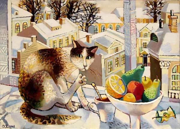 Коты живопись Трушникова Ольга