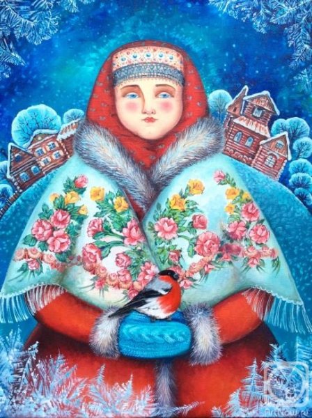 Художник Ольга Величко зимние картины