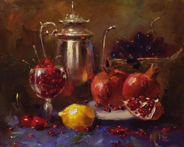 Художник Азиз Сулайманов.натюрморты