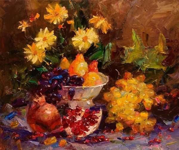 Художник Азиз Сулайманов.натюрморты