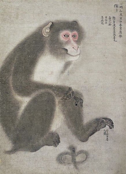 Обезьяна в японской живописи